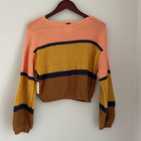 Billabong Seeing Stripes Pullover Sweater Size Medium New with Tags - Picture 6 of 11